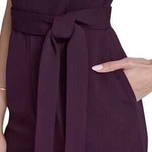 Calvin Klein Women's Tie-Waist Tulip-Sleeve Jumpsuit